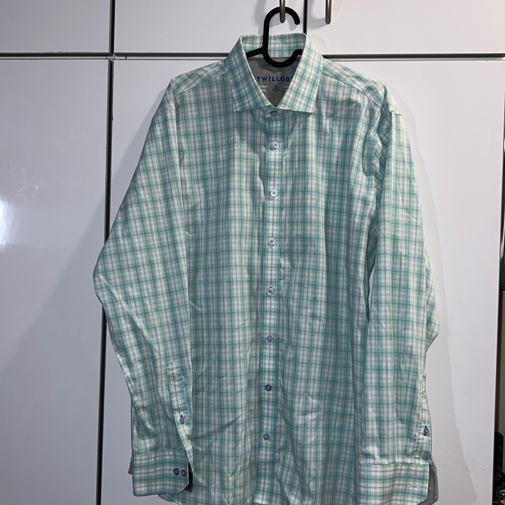 Twillory Driver Button Up Tailored Fit Mens Medium/Large